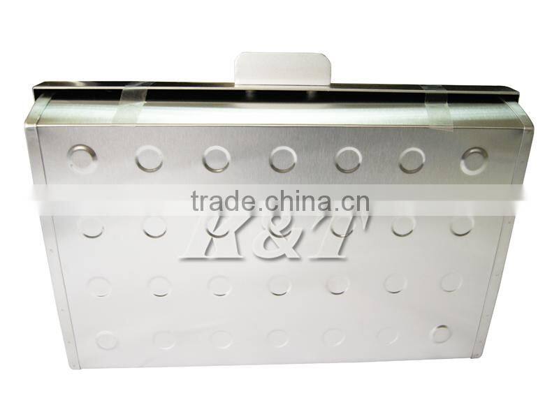 sanding surface stainless steel bread box