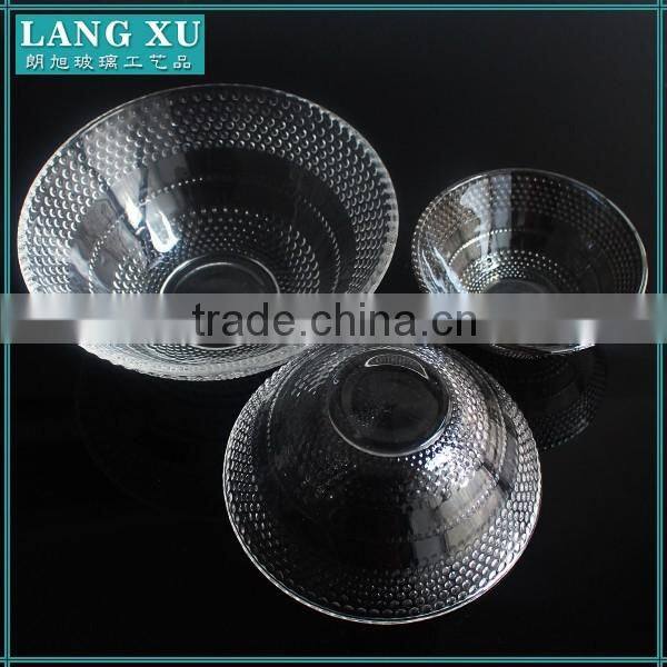 Black spray small beaded glass soup bowl