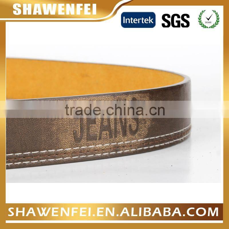 manufacturer adult fancy coat man belt with pu genuine leather