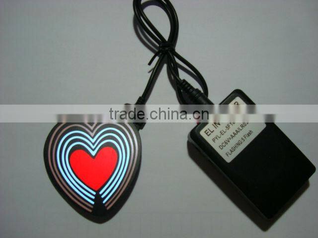 EL sound-controlled T-shirt(Small LOVE )