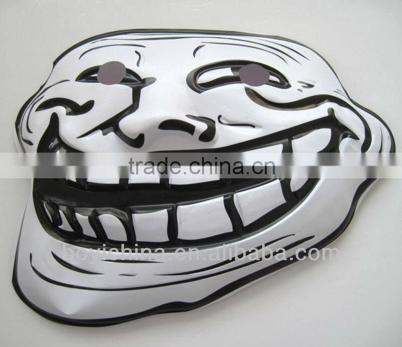 Best selling wholesale customized 2014 new product Halloween party cosplay PVC plastic mask