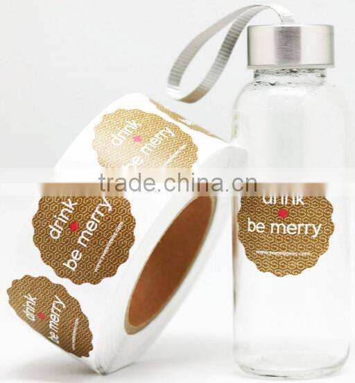 Printing Roll Packaging Glass Bottle Sticker