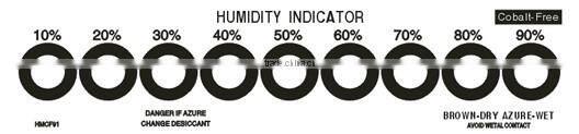 combalt free humidity indicator strips