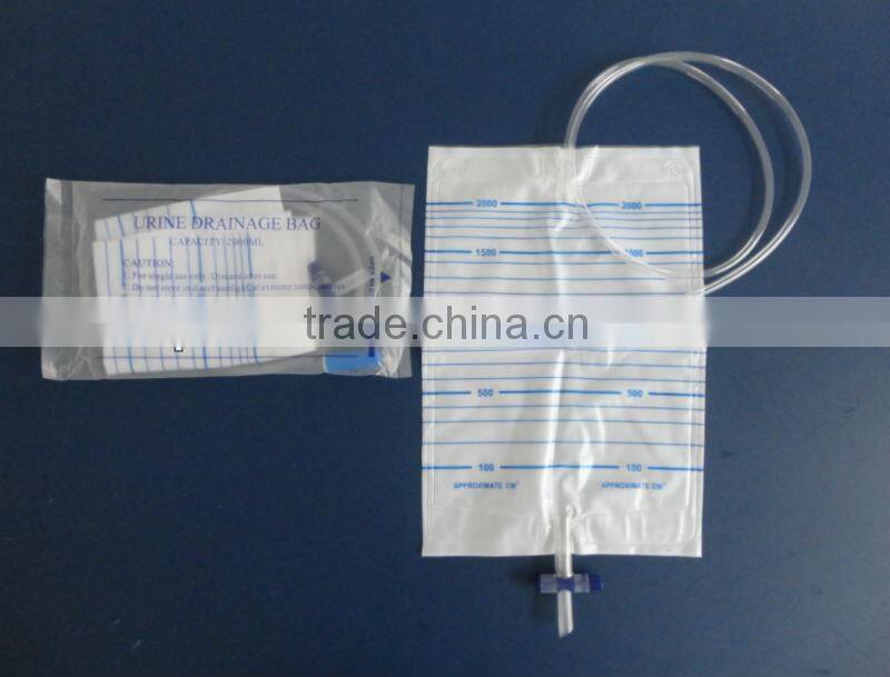 Disposable T valve urine bag