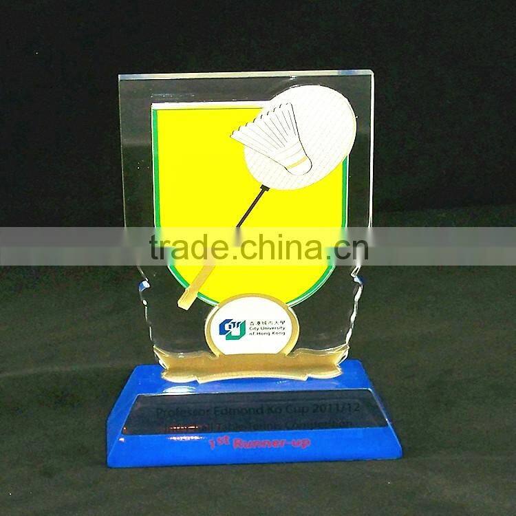 PMMA Badminton Trophy For Wholesale