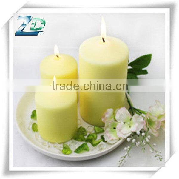 Wedding Decorative aroma Color fluted pillar candle wholesale