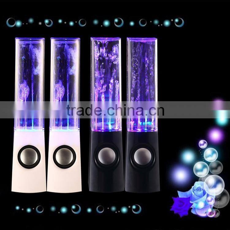 Hifi Stereo Bluetooth Speaker Subwoofers Dancing Water Speaker With Color Changing Light