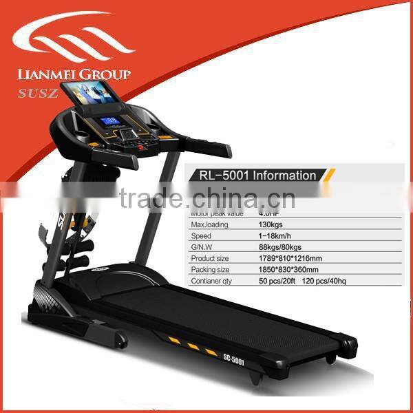 3.0hp power wholesale treadmill,with speed 16km/h, 490mm running belt factory directly