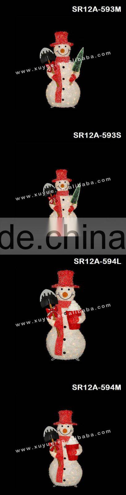LED silver christmas Snowman light/ golden Christmas santa light (Outdoor MOQ: 200PCS GS/CE/UL)