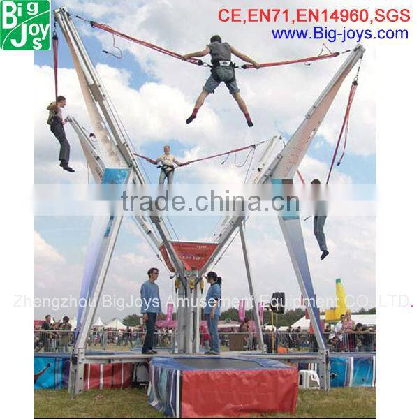 durable steel frame bungee trampoline for sale, 2016 hot sale bungee trampoline