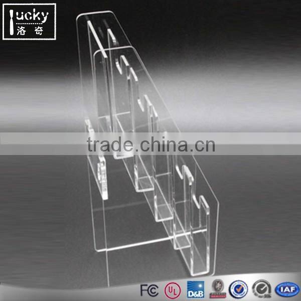 Custom all kinds shape clear acrylic book holder brochure stand