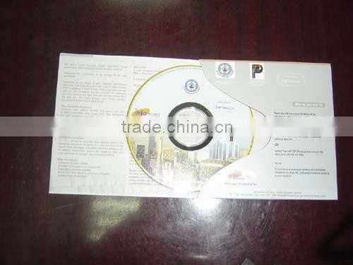 cd duplication with inkejet printing and cardboard wallet