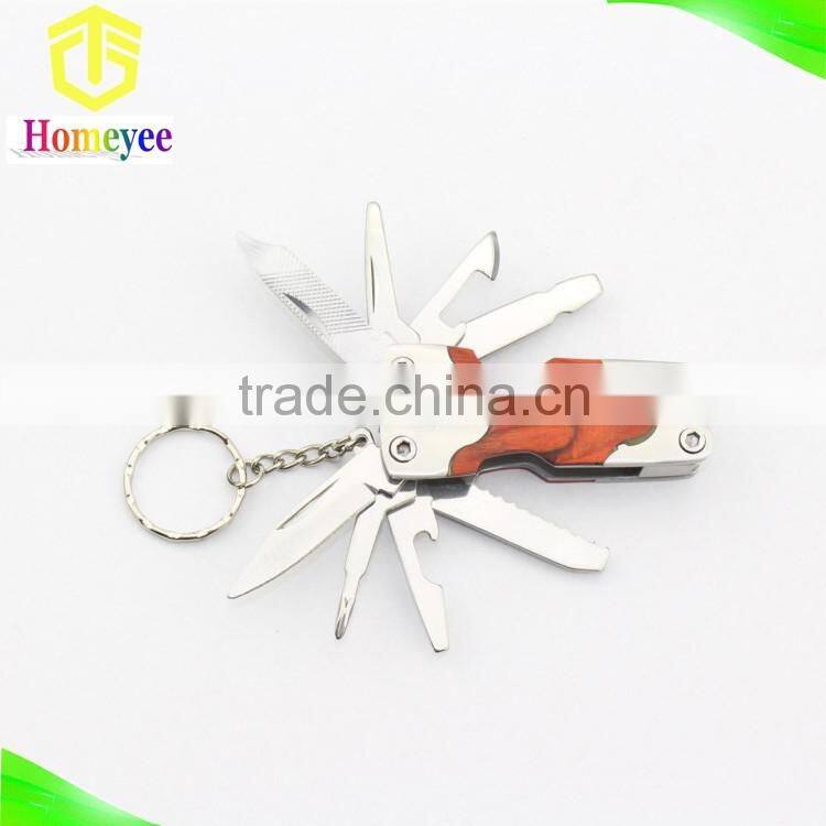 Mini Promotion GIft Tools Multifunction Plier With Rose Wood Handle