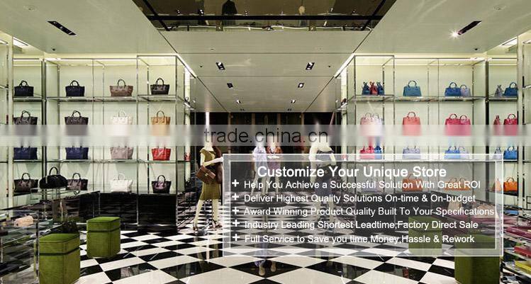 New Wholesale Modern Style Bag Wood Shop Showroom Counter Design