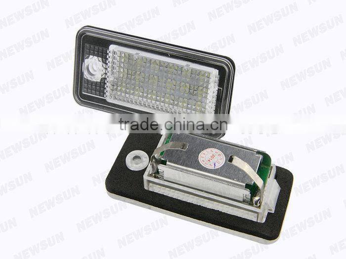 Factory Supply Led License Plate Lamp For Audi Q7 Ultra Bright Led Number Plate Lamp For Audi