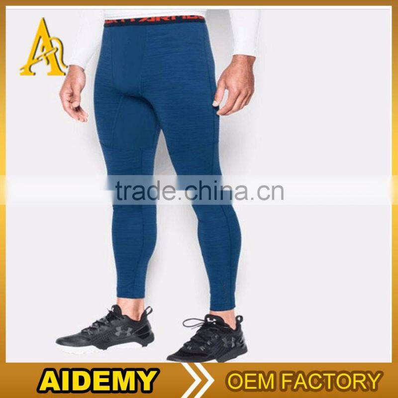 Top quality breathable supplex men running leggings