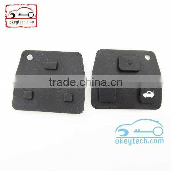 High Quatity Toyota remote key shell rubber pad fob Car Key 3 button romote key shell rubber pad