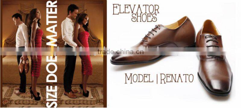 2016 new style height increasing elevator goodyear welt shoe loafers/man classic shoes / man shoe loafer