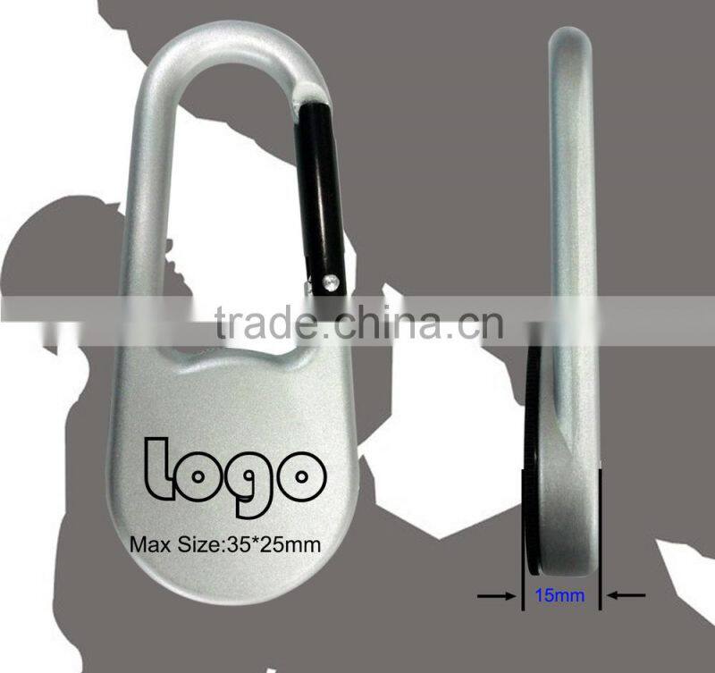 Zinc alloy climbing carabiner compass