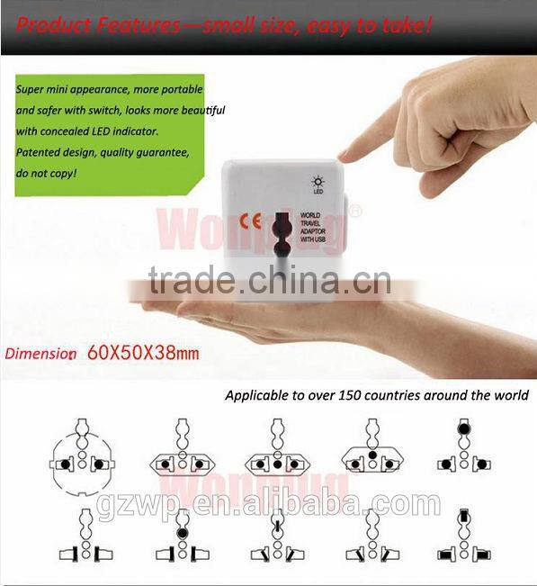 Universal travel adapter/electrical gift items