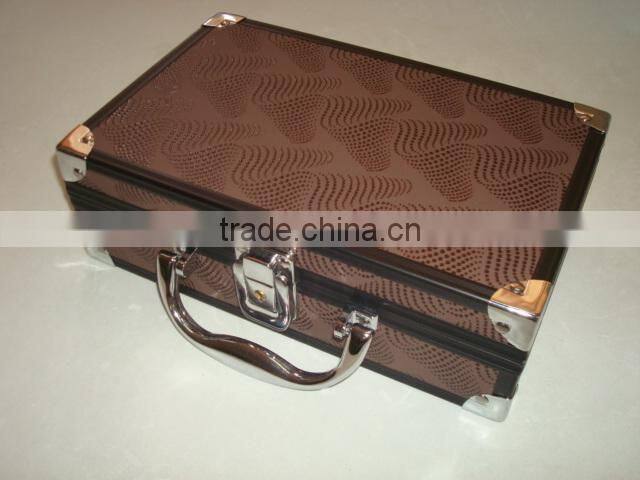 Aluminum jewelry case cosmetic beauty case