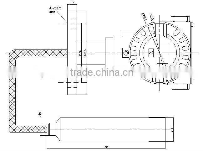 4-20mA immersion type Level sensor with LED local display