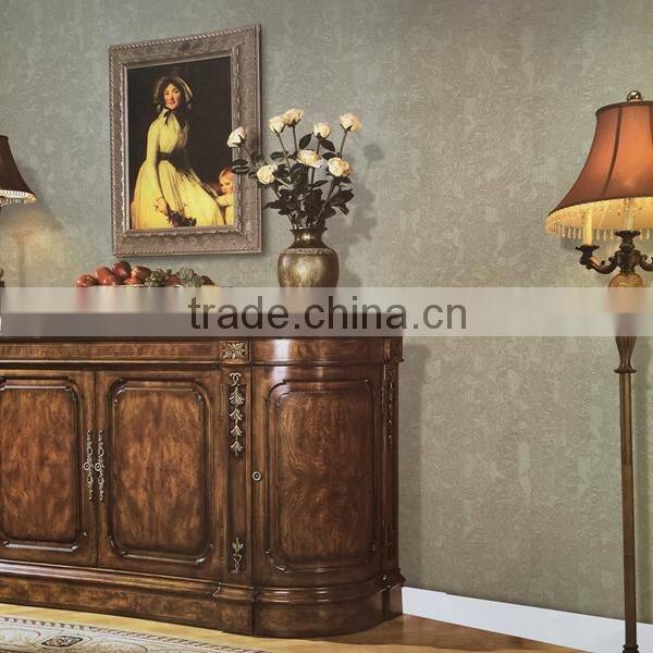 hot design korea wallpaper with peacock feathers flowers