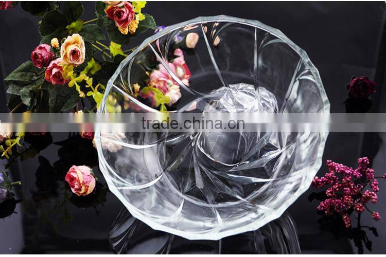 2016 new design food glass bowl crystal