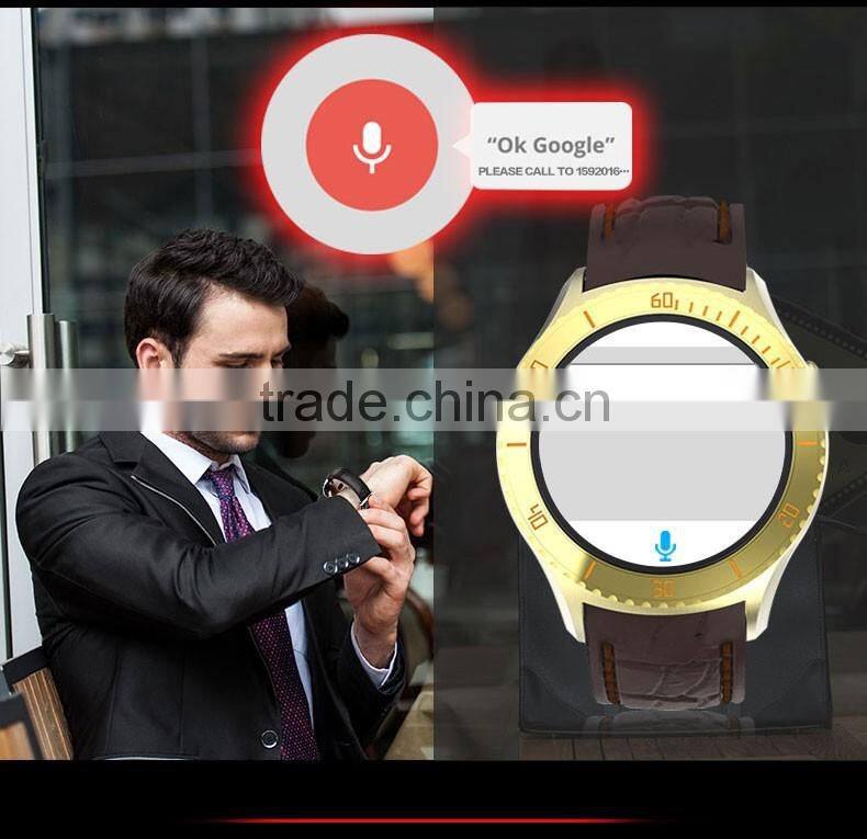 I2 3G smart watch phone MTK6580 android 5.1 OS 512MB+4G quad core heart rate monitor wake up screen