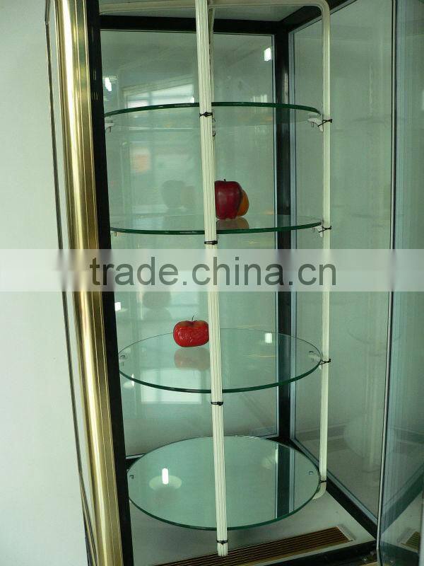 Refrigeration revolving cake showcase for Supermarket