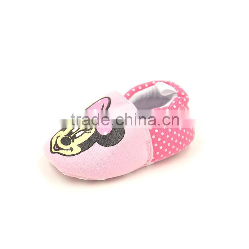 New hot selling cotton fabric girl baby moccasins shoes manufacture baby shoes