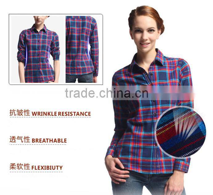 Cotton flannel shirt, dress-shirt, plaid shirts
