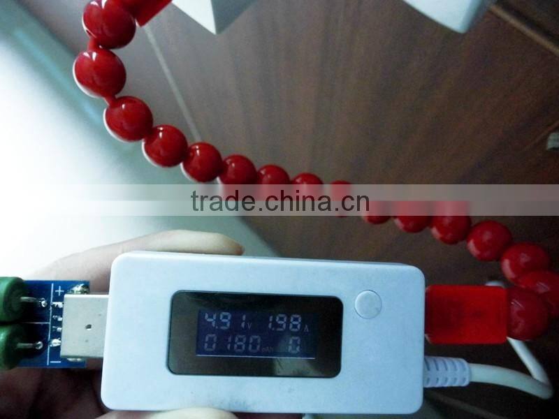 New Fashion Design Colored Beads USB Cable For Iphone For Samsung