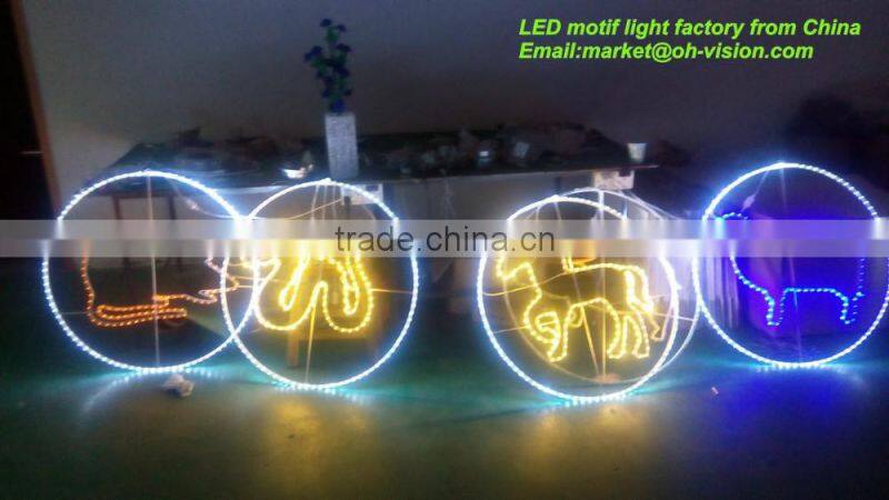 China factory christmas window silhouettes