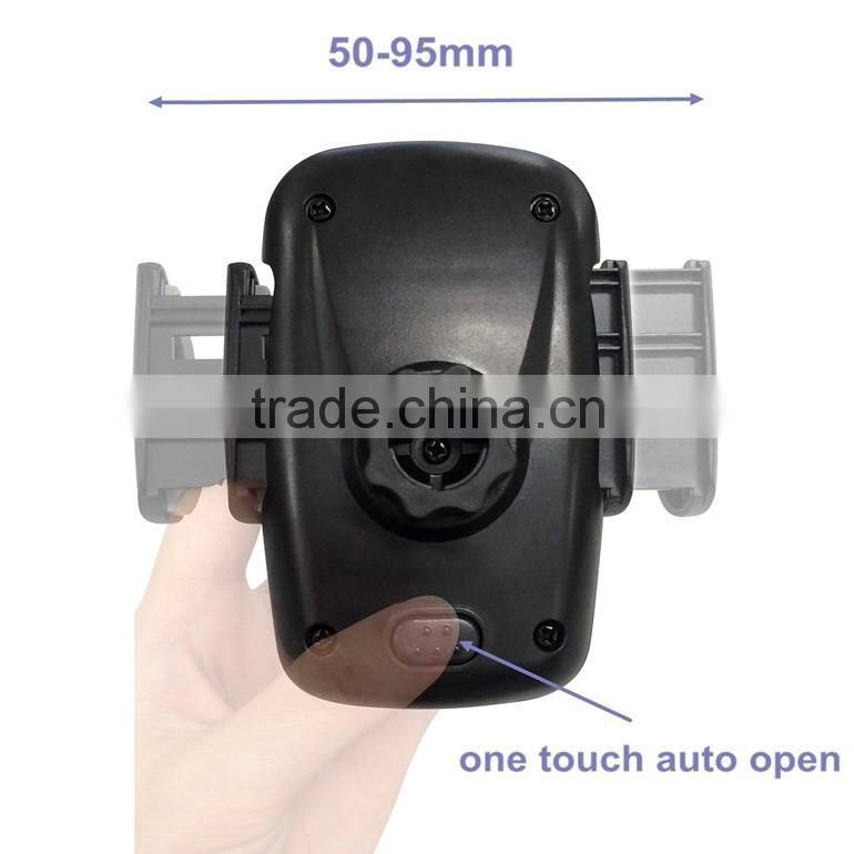 360 rotation one-hand-operated car cell phone holder