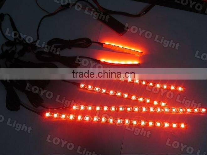 Red led motor strip light kit,12v electric car motor kit