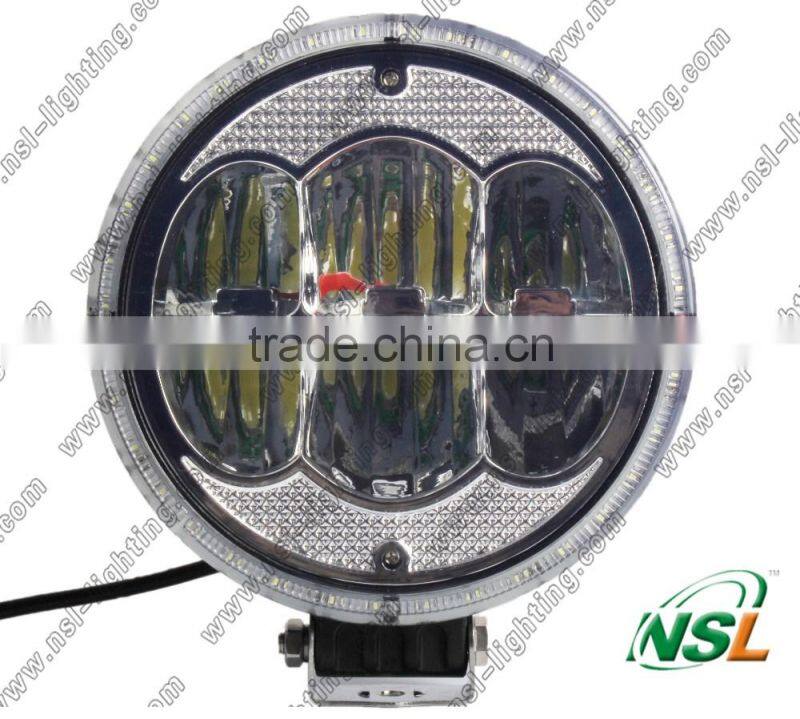 HOT!!60w led work light, 9inch 12V DC LED 6000K work light for trucks