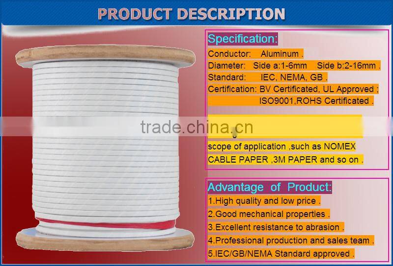 Paper covered aluminum electrical winding wire for electric on alibaba