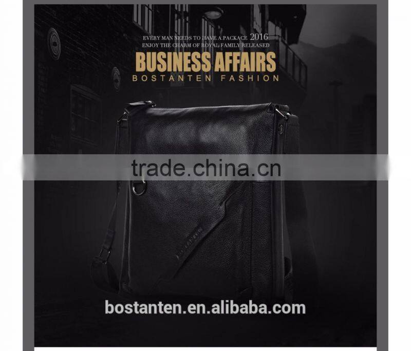 real leather long strap men shoulder messenger bag laptop bags