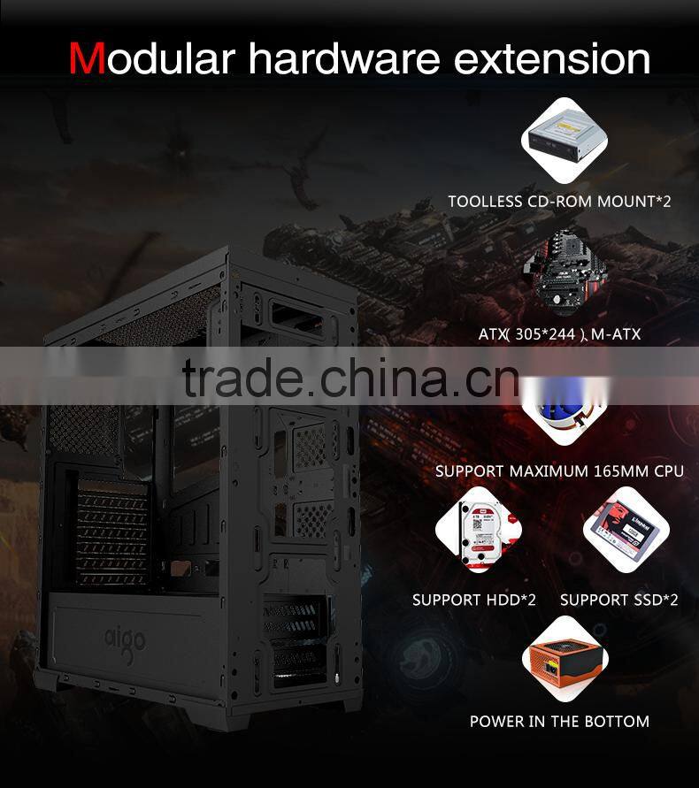 aigo-XJ water cooled DIY Split-type Gaming Computer Case