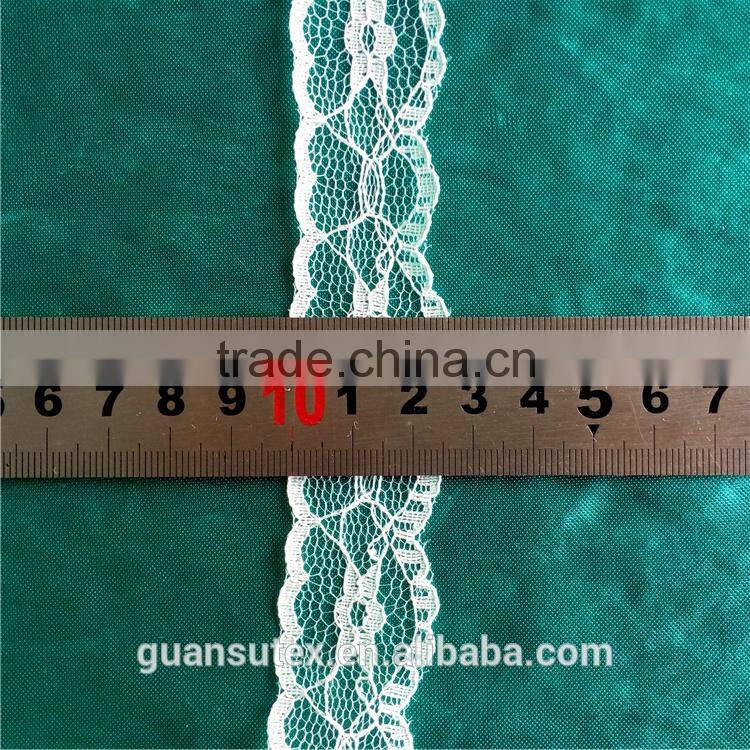 New Design Fashion Black Raschel Flower Lace Trim For Underwear