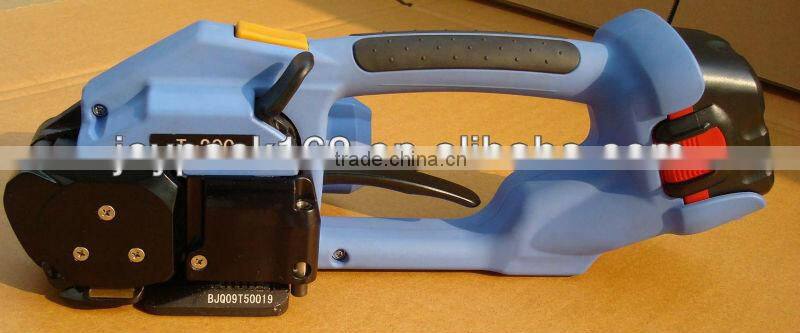 Battery powered strapping tool