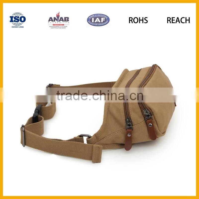 Canvas Messenger Fanny Waist Hiking Pack bag Shoulder Small bags