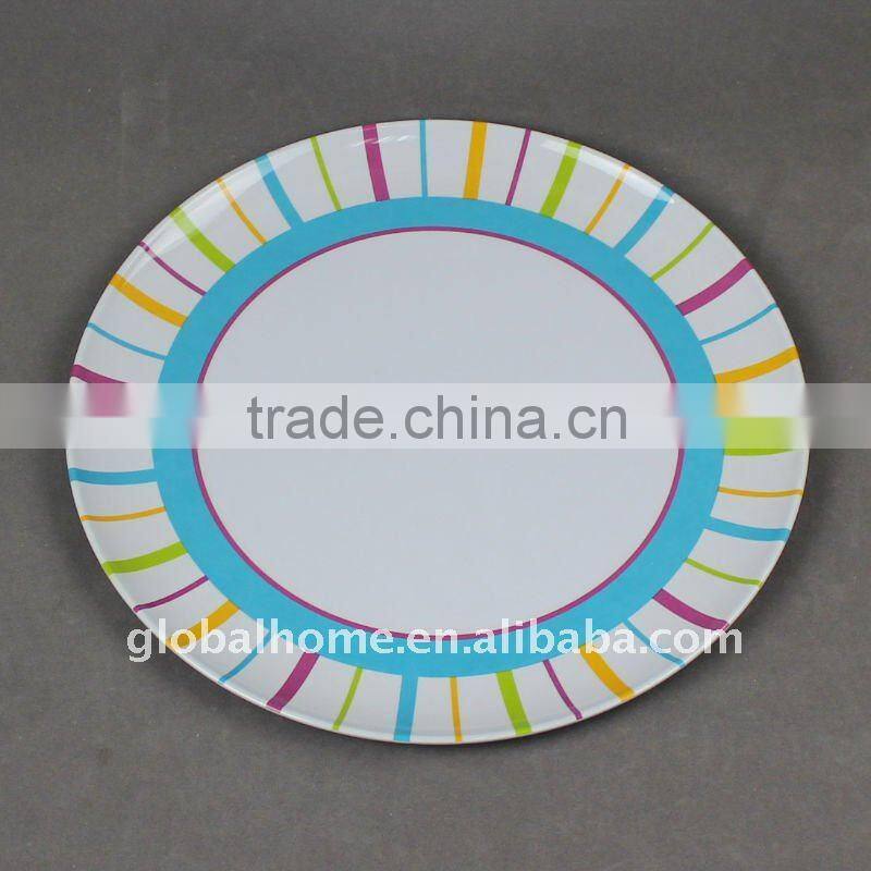 8K colorful melamine tray
