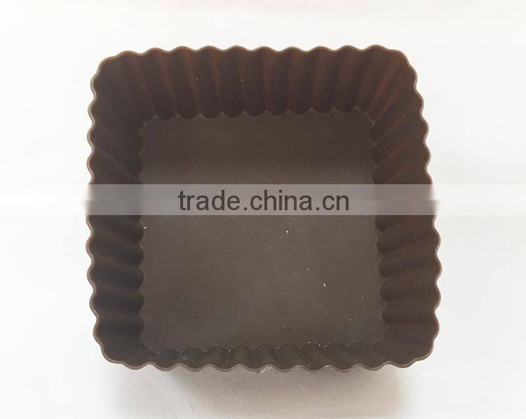 Food Grade Square Shaped Silicone Cupcake Mold