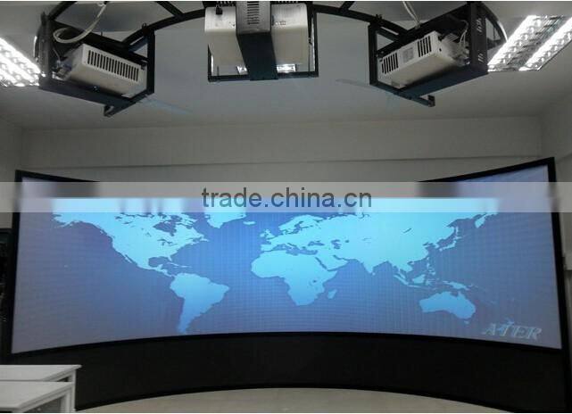 2016 curved screen fixed frame projector screen