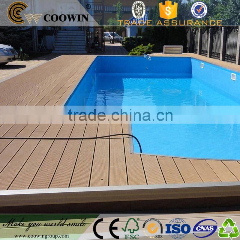 coowin wpc decking flooring/swimming pool wpc decking