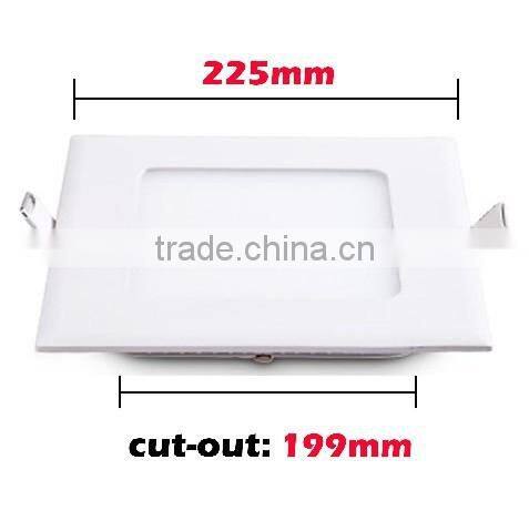 Ultra bright 18W square led panel light 1500lm white ceiling panel