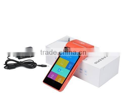 EMV and PCI touch screen mobile android pos machine/pos terminal/pda with printer