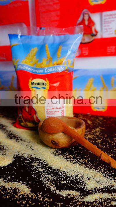 Couscous Medium Grain, Best Quality Couscous, 100% Tunisian Couscous. Healthy Couscous 1Kg Bag. Medium Grain Couscous.
